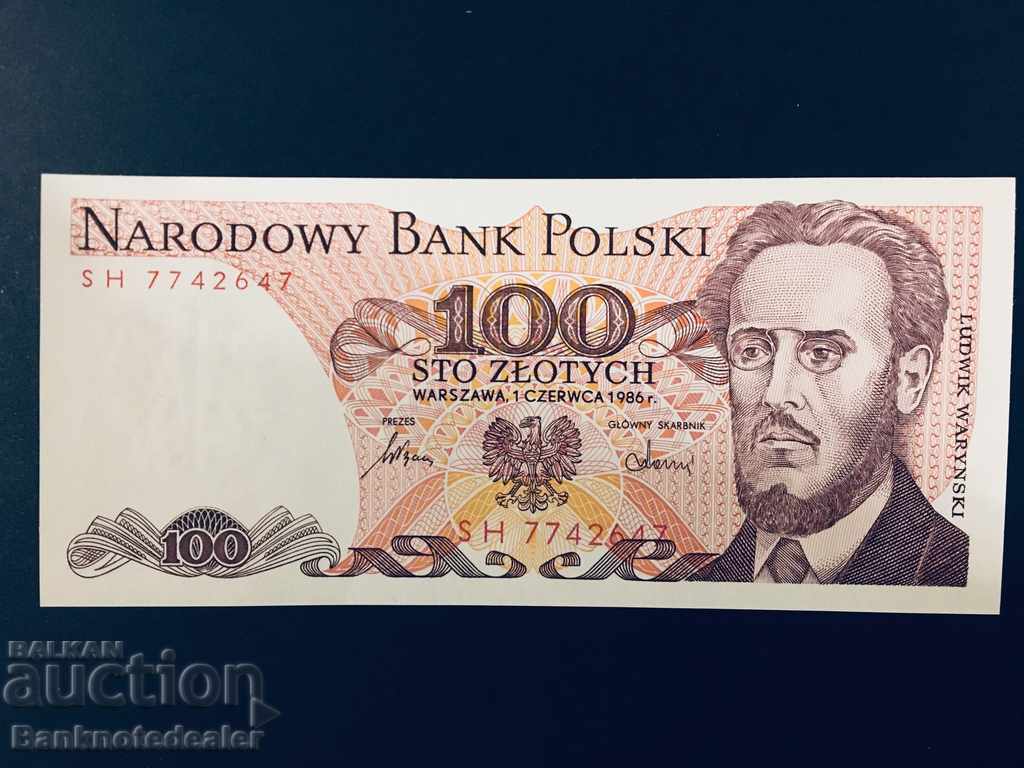 Auction Poland 100 Zlotych 1986 Pick 143 Ref 2647 Unc Auction Poland 100 Zlotych 1986 Pick 143 Ref 2647 Unc