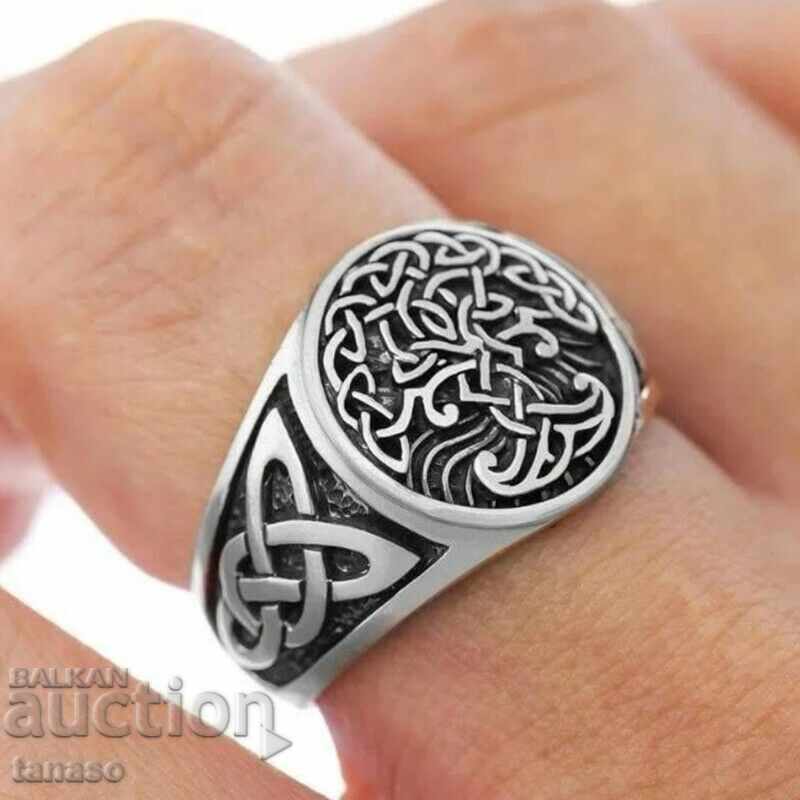 Ανδρικό δαχτυλίδι Viking, 63 λίρες με τιμή 25.00 BGN | € 12.78 Ανδρικό δαχτυλίδι Viking, 63 λίρες με τιμή 25.00 BGN | € 12.78