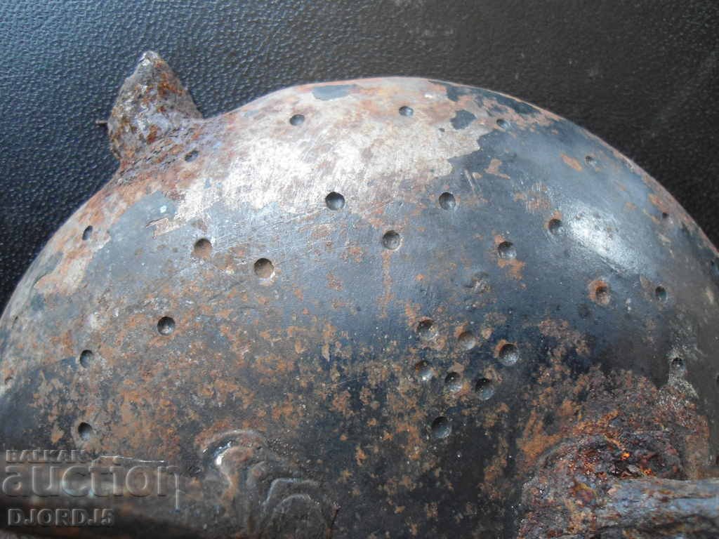 Auction Old forged metal ashtray Auction Old forged metal ashtray