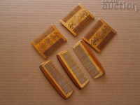 antique wooden comb lot combs