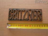 Gritzner GRITZNER plate plate