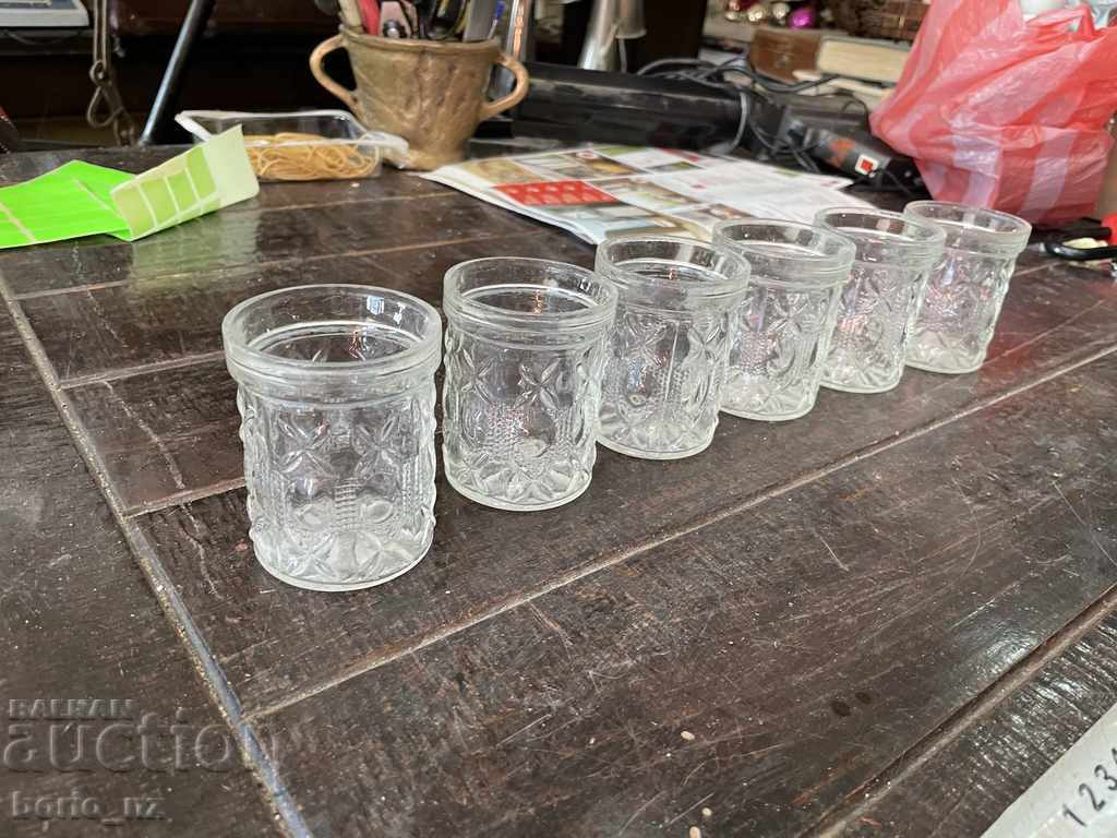 10648. SERVICE BRANDY GLASSES SOLID GLASS with price 15.00 BGN | € 7.67 10648. SERVICE BRANDY GLASSES SOLID GLASS with price 15.00 BGN | € 7.67