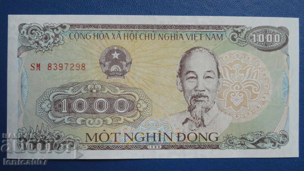 Δημοπρασία Βιετνάμ 1988 - 1000 δονγκ UNC Δημοπρασία Βιετνάμ 1988 - 1000 δονγκ UNC