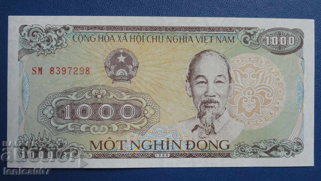 Βιετνάμ 1988 - 1000 δονγκ UNC - 5 Βιετνάμ 1988 - 1000 δονγκ UNC - 5