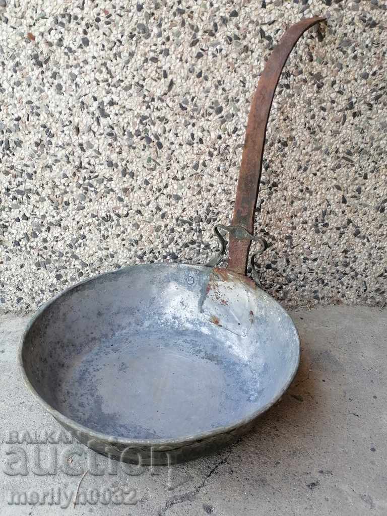 Old copper pan, copper, tray, copper vessel, household vessel