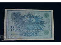 Γερμανία 100 Mark 1908 Pick 33 Ref 0759 Green SEAL