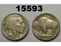 Monedă americană de 5 cenți 1914 VF rar