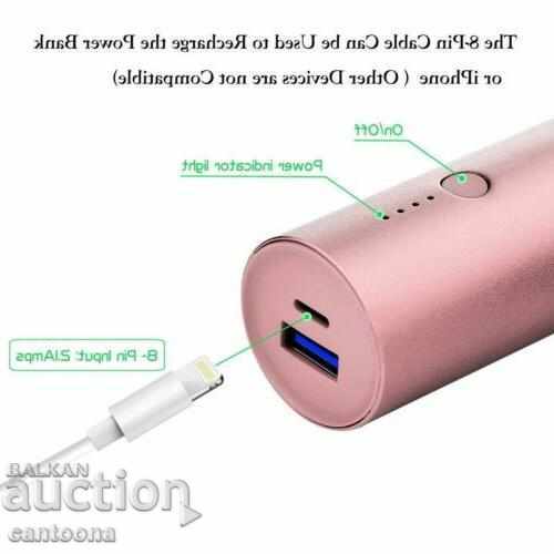 Ultra compact Power Bank for iPhone, iPad, 5800 mAh, 2.1 A with price 14.98 BGN | € 7.66