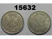 Germania 10 pfennig 1914 Este o monedă Excelentă