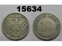 Germania 10 pfennigs 1901 G Rare
