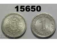 Germany 1 pfennig 1917 E coin Aluminum
