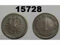Германия 1 пфениг 1876 А монета