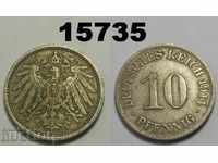 Germania 10 pfenig 1914 O monedă