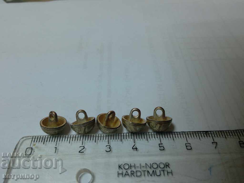 Buttons metal small with monogram 10 pcs. with price 3.00 BGN | € 1.53 Buttons metal small with monogram 10 pcs. with price 3.00 BGN | € 1.53