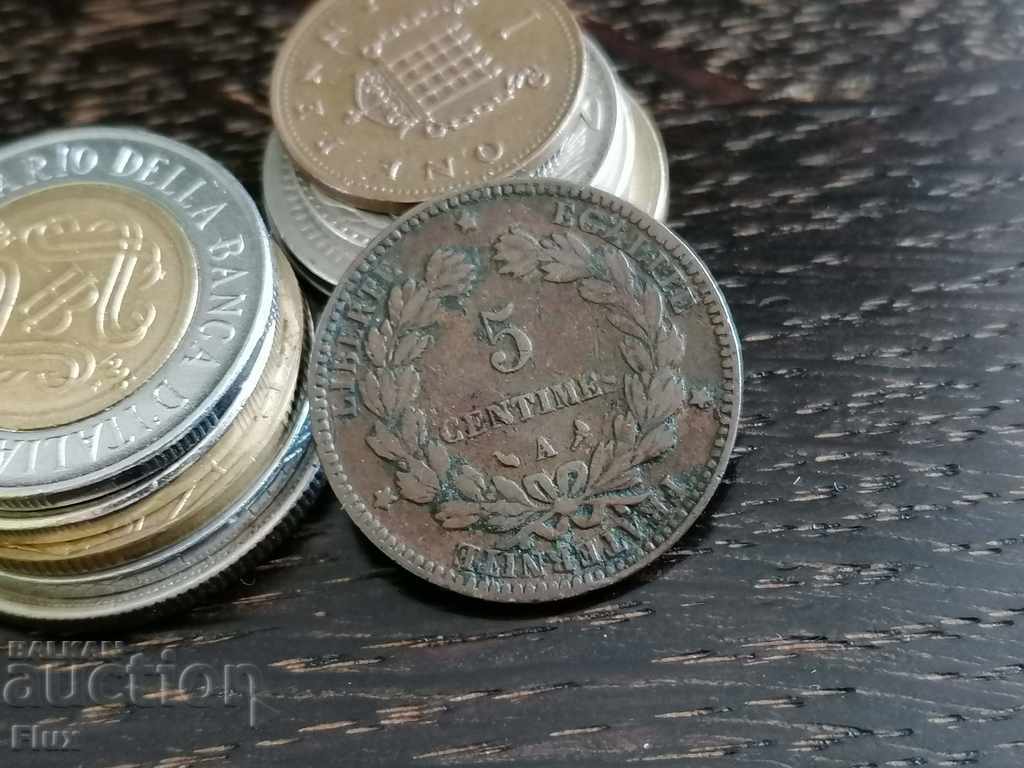 Coin - France - 5 centimes 1897