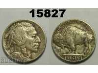 САЩ 5 цента 1914 XF!! Рядка монета