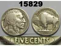 САЩ 5 цента 1935 DDR FS-801 Рядка монета