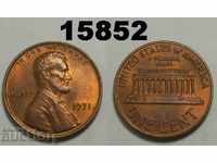 САЩ 1 цент 1971 UNC Прекрасна монета