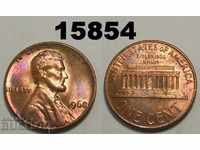 САЩ 1 цент 1968 UNC Прекрасна монета