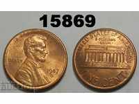 САЩ 1 цент 1987-D UNC Прекрасна монета