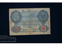 Germany 20 Mark 1908 Pick 31 Ref 3347
