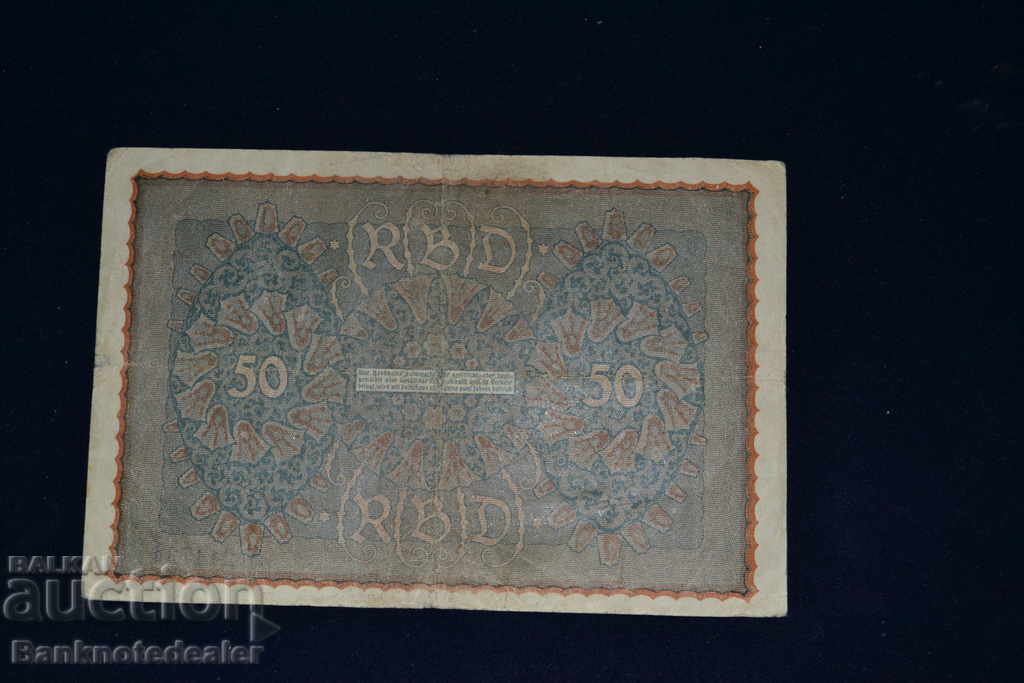 Germany 50 Mark 1919 Pick 66 Ref 4733 with price 4.00 BGN | € 2.05