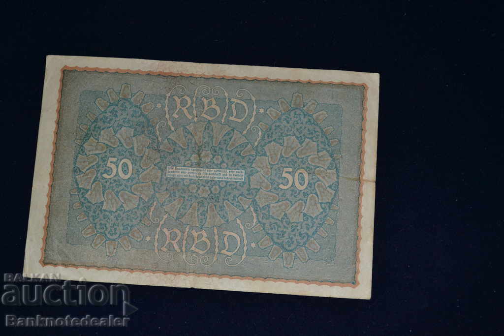 Germany 50 Mark 1919 Pick 66 Ref 6593 with price 6.00 BGN | € 3.07