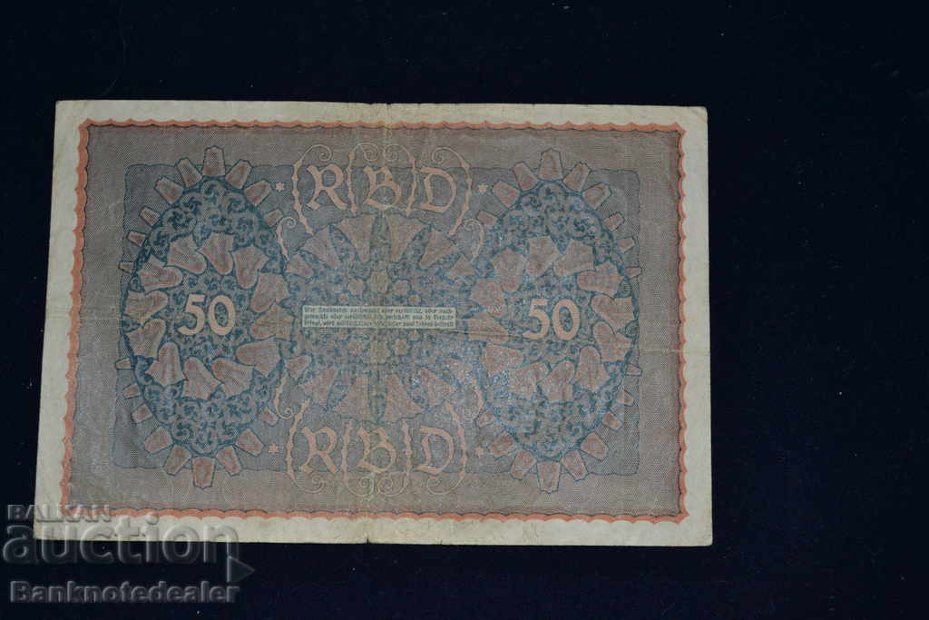 Germany 50 Mark 1919 Pick 66 Ref 7193 with price 4.00 BGN | € 2.05