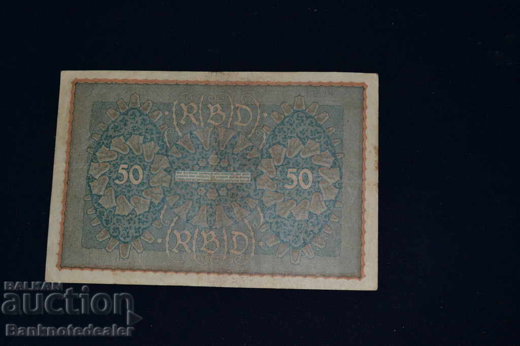 Germany 50 Mark 1919 Pick 66 Ref 7860 with price 5.00 BGN | € 2.56 Germany 50 Mark 1919 Pick 66 Ref 7860 with price 5.00 BGN | € 2.56