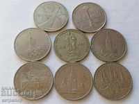 Lot of 8 coins of 1 ruble Russia USSR