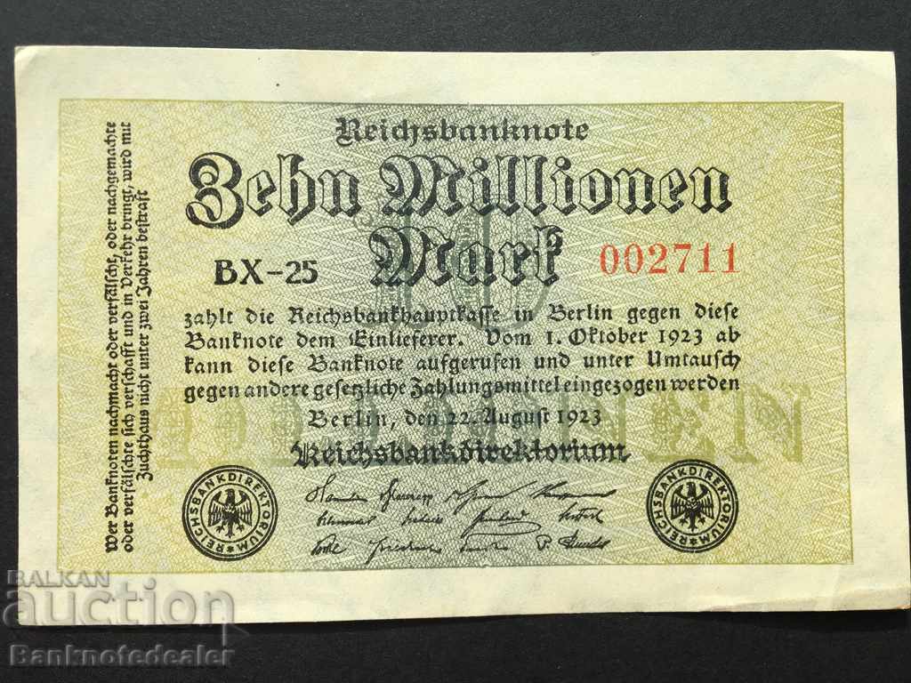 Γερμανία Βερολίνο 10 Millionen 1923 Επιλέξτε 106 Ref BX25 002711