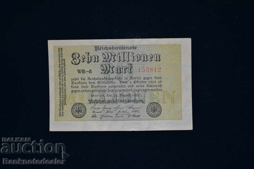 Germany Berlin 10 Millionen 1923 Pick 106 Ref WB8 153812