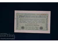 Γερμανία 5 Millionen Mark 1923 Pick 105 Ref 0630
