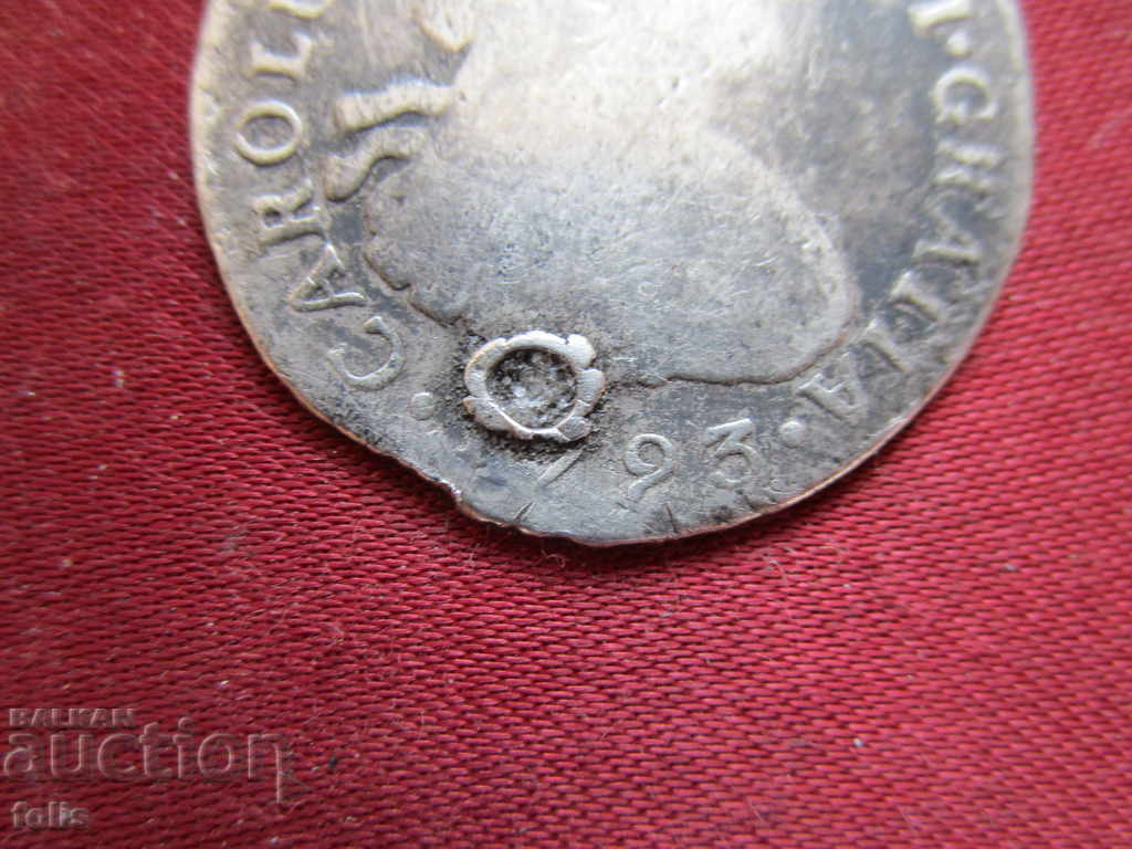 Delivery of 2 Reales, Spain, Silver