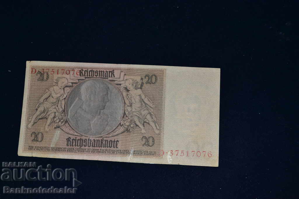 Germania 20 Mark 1929 Pick 181a Ref 7076 cu preț 6.00 BGN | € 3.07 Germania 20 Mark 1929 Pick 181a Ref 7076 cu preț 6.00 BGN | € 3.07