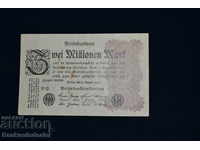 Germany 2 Millionen Mark 1923 Pick 104a Ref RD No3