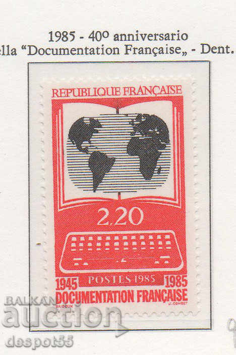 1985. France. 40 years of the French information service.
