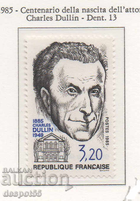1985. France. 100 years since the birth of Charles Dullin, actor.