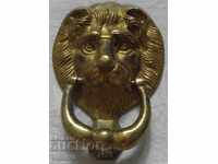 Old solid bronze "LION'S HEAD" door knocker.