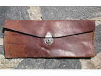 vintage marked Austrian leather briefcase
