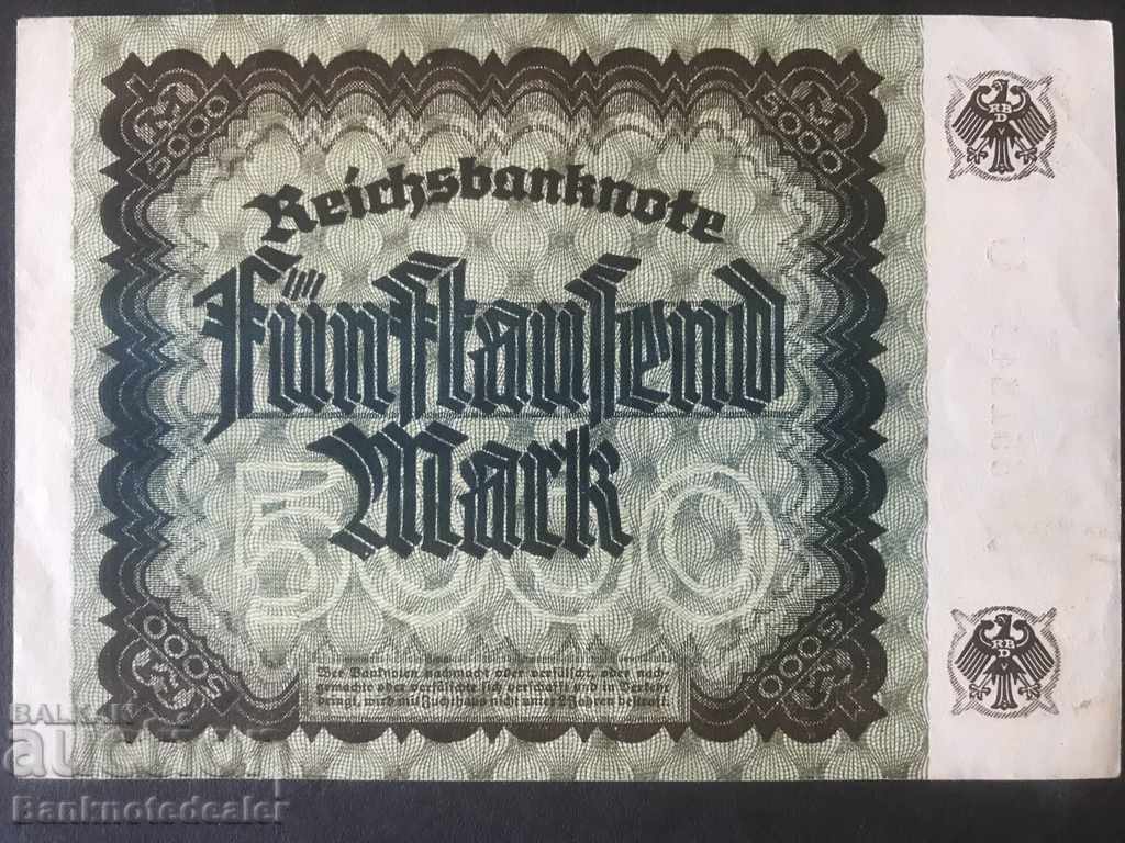 Germany 5000 Mark 1922 Pick 81 Ref 1243 with price 3.50 BGN | € 1.79 Germany 5000 Mark 1922 Pick 81 Ref 1243 with price 3.50 BGN | € 1.79