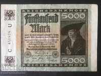 Germany 5000 Mark 1922 Pick 81 Ref 1878