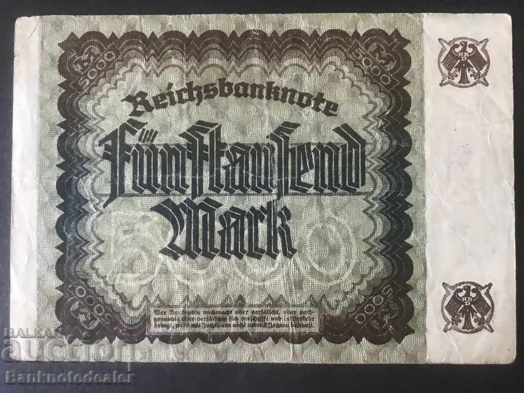 Germany 5000 Mark 1922 Pick 81 Ref 6080 with price 2.50 BGN | € 1.28