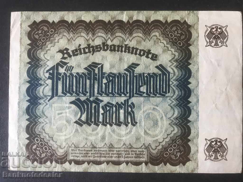 Germania 5000 Mark 1922 Pick 81 Ref 1435 cu preț 2.50 BGN | € 1.28 Germania 5000 Mark 1922 Pick 81 Ref 1435 cu preț 2.50 BGN | € 1.28