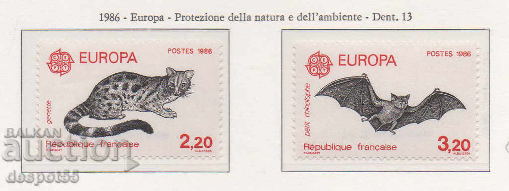 1986. France. Europe - Nature conservation. Fauna.