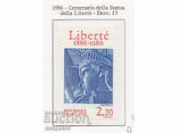 1986. Γαλλία. 100 χρόνια από το Άγαλμα της Ελευθερίας.