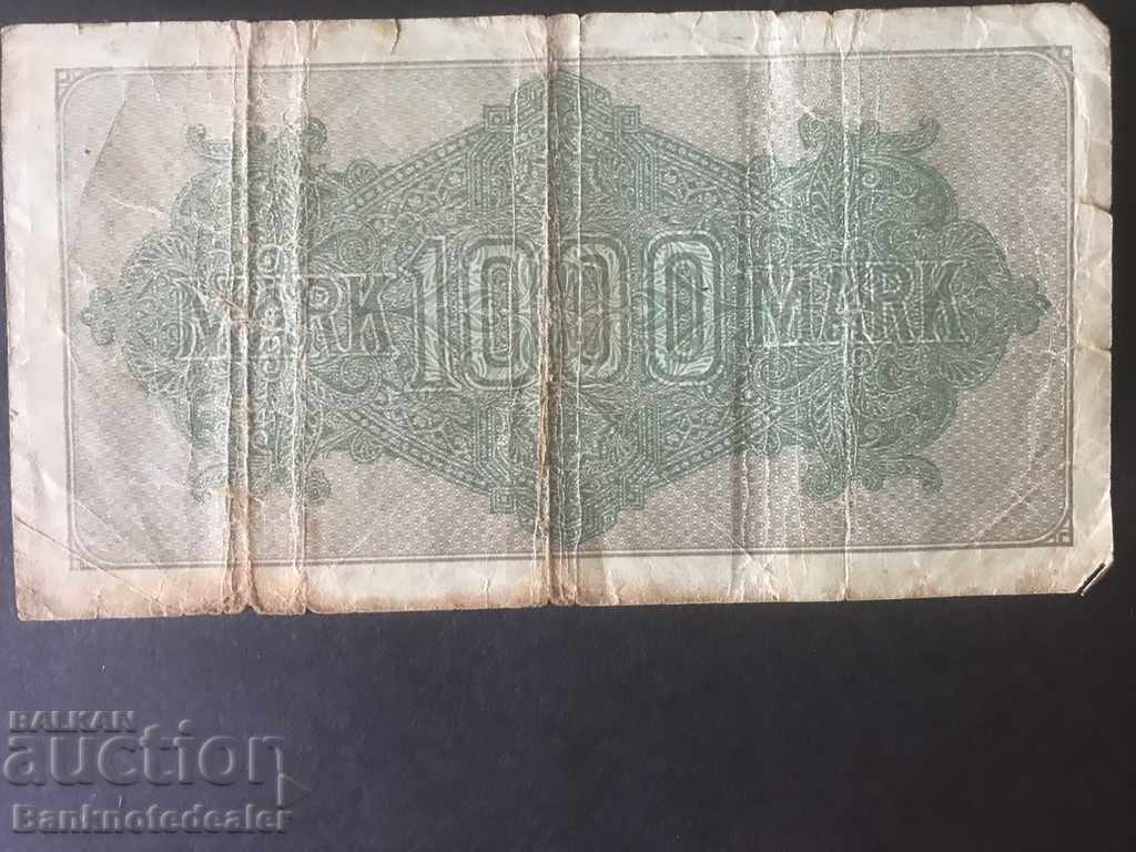 Germany 1000 Mark 1922 Pick 76 CMK with price 2.50 BGN | € 1.28