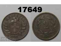Switzerland 2 rapen 1919 coin