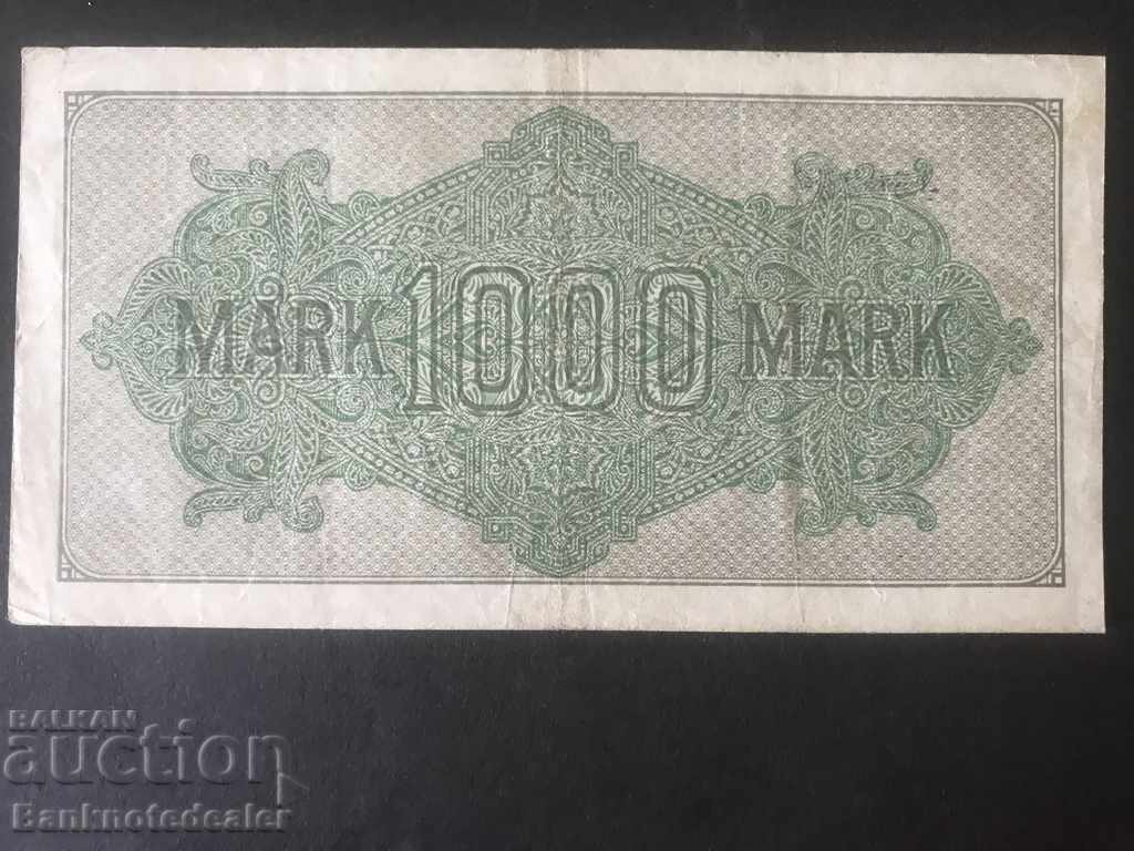 Γερμανία 1000 Mark 1922 Επιλογή 76 ENN με τιμή 6.00 BGN | € 3.07 Γερμανία 1000 Mark 1922 Επιλογή 76 ENN με τιμή 6.00 BGN | € 3.07