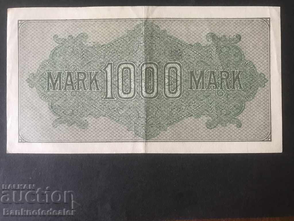 Germany 1000 Mark 1922 Pick 76 RWD 1105 with price 6.00 BGN | € 3.07